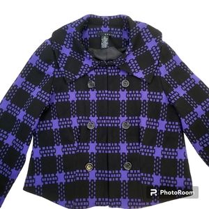 Grace purple and black blazer